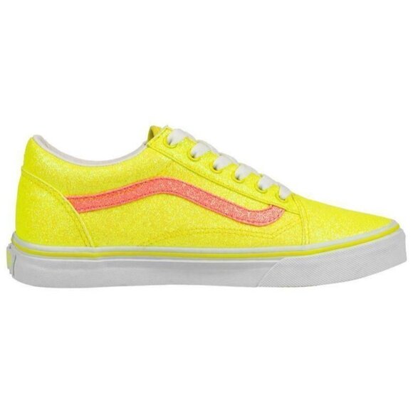 Vans Old Skool (Neon Glitter) Yellow Sneakers - Picture 6 of 7